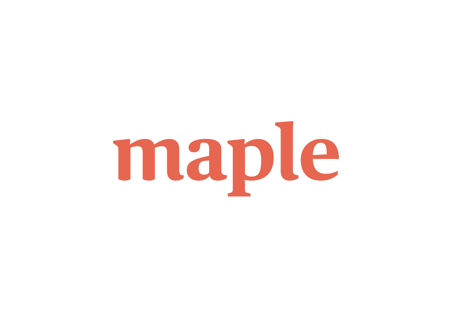 Logo design for Maple, getmaple